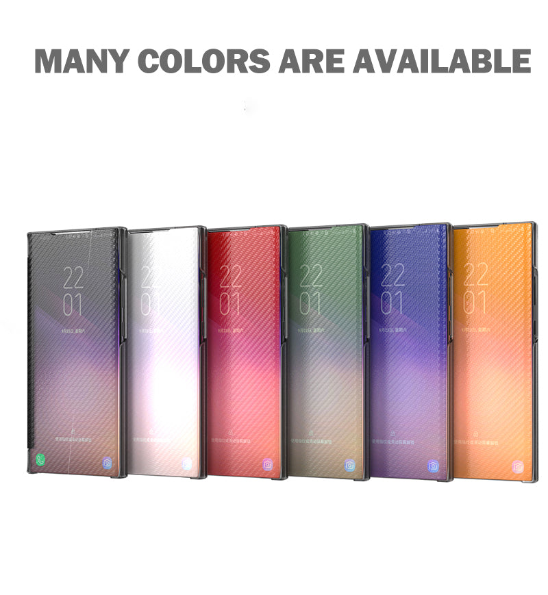 Translucent Anti-Fingerprint Folio Flip Carbon Fiber Hard PC Kickstand Case for Samsung Galaxy S20 4G/S20 5G - Green Translucent Anti-Fingerprint Folio Flip Carbon Fiber Hard PC Kickstand Case for Samsung Galaxy S20 4G/S20 5G - Green